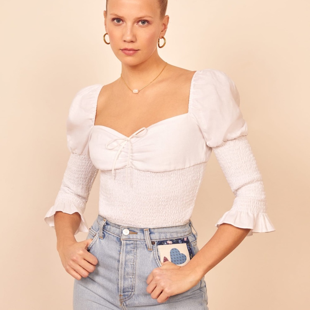 Reformation haven top size xs